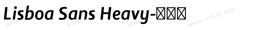 Lisboa Sans Heavy字体转换
